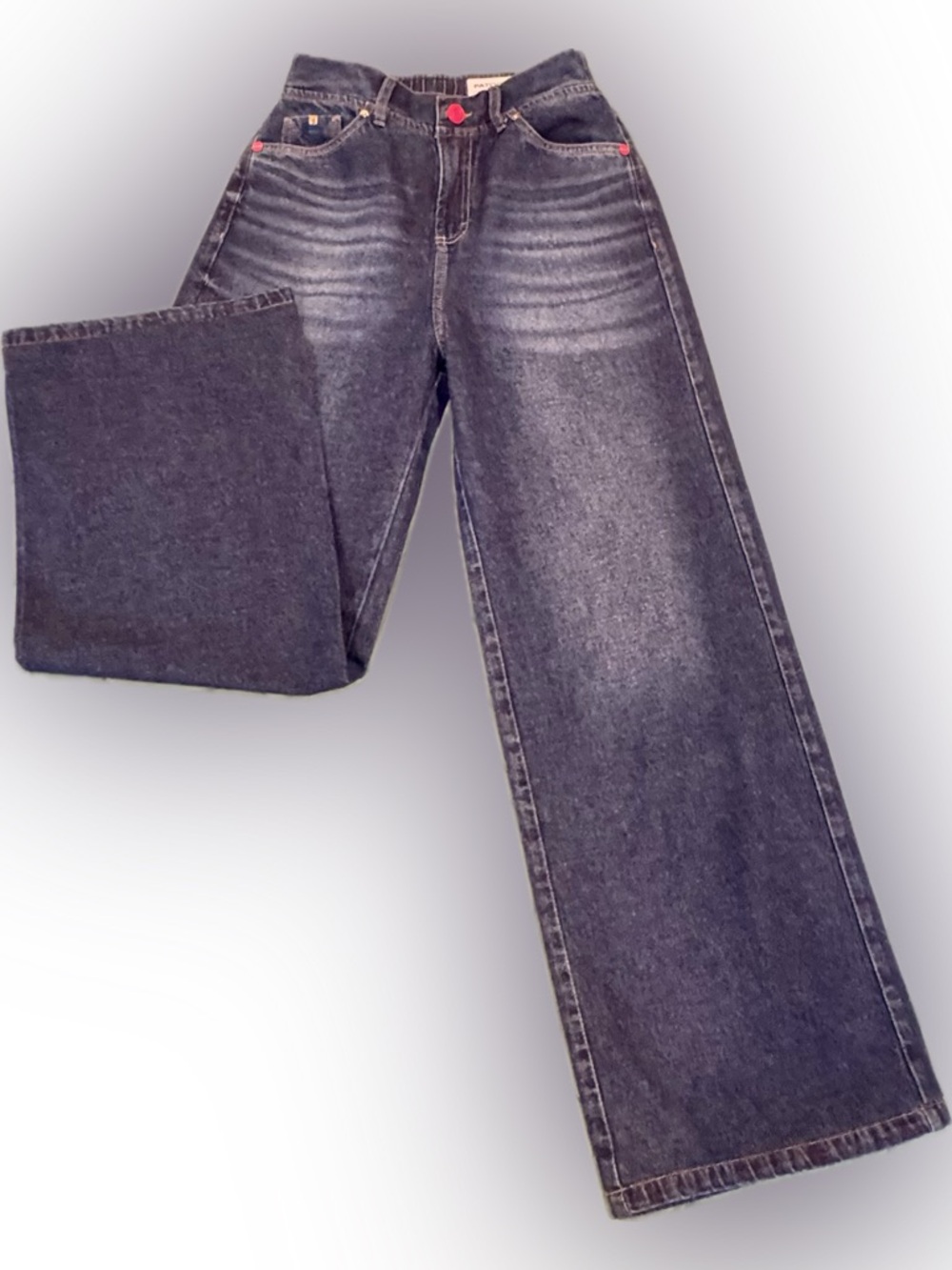 Women's Brazilian Wide Leg Blue Jeans